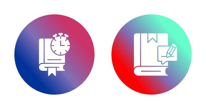 Timer and Editing Icon vector