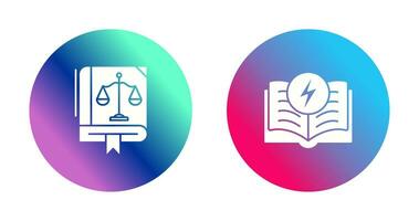 Law and Electricity Icon vector