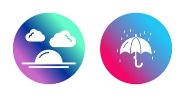 Sunshine and Raining Icon vector