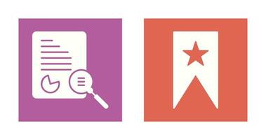 Case Study and Bookmarking Services Icon vector