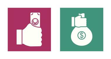 casg and money sharing  Icon vector