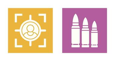 Target and Bullets Icon vector