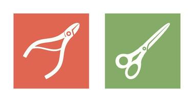 Nippers and Scissors Icon vector