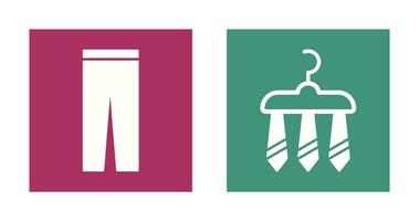 Trousers and Three Ties Icon vector