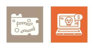 Worm and Online Fraud Icon vector