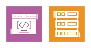 Web Coding ND Server Icon vector