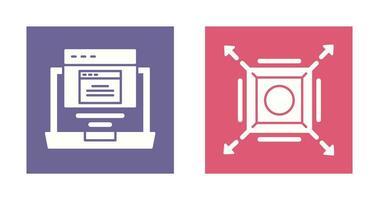 Pop Up and Maximize Icon vector