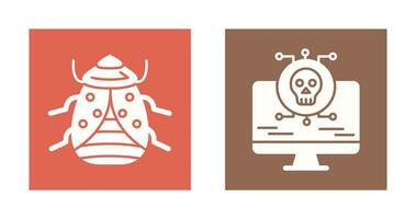 Bug and Virus Icon vector