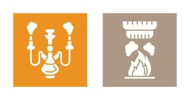 Shisha and Smoke Detector Icon vector