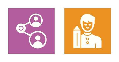 Share and Designer Icon vector