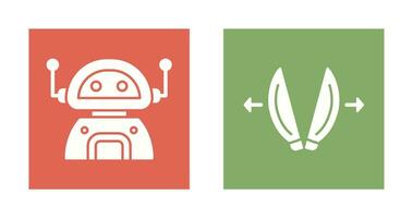 robot and playload Icon vector