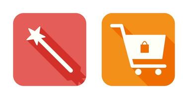 magic and shopping  Icon vector