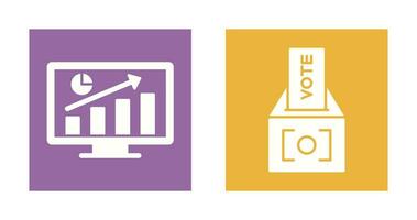 Statistics and Vote Icon vector