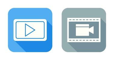 Video Communication and Video and Animation Icon vector