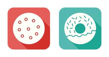 cookie and doughnut Icon vector