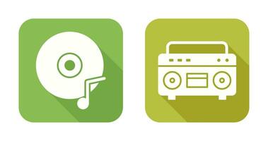 Music CD and Casette Icon vector