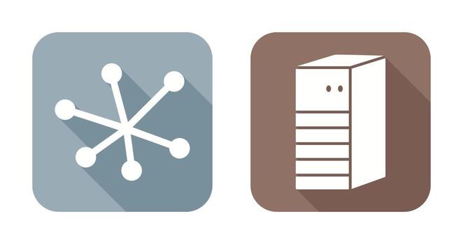 Internet and Server Network Icon vector