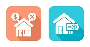 Mortgage and Sale Icon vector