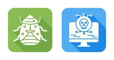 Bug and Virus Icon vector