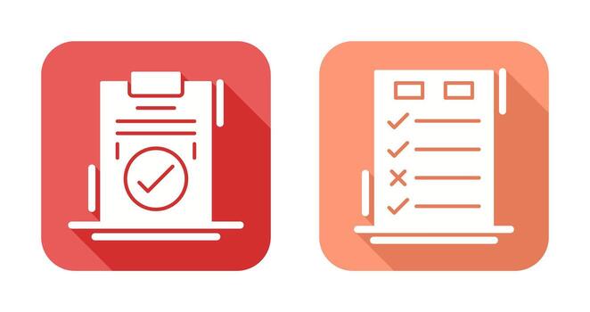 Today to Done Check List and Checkmark Icon vector