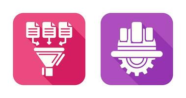 Data Collection and Engineering Icon vector