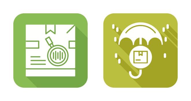 tracking code and protection Icon vector