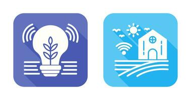 Idea and Smart Farm Icon vector