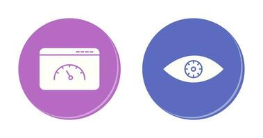 page speed and supervision Icon vector