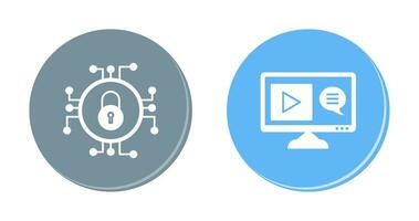 Data Security and Content Production Icon vector