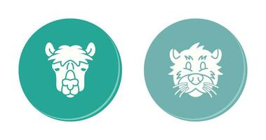 Alpaca and Otter Icon vector