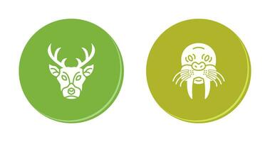 Deer and animal Icon vector