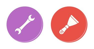 Spanner and Spatula Icon vector