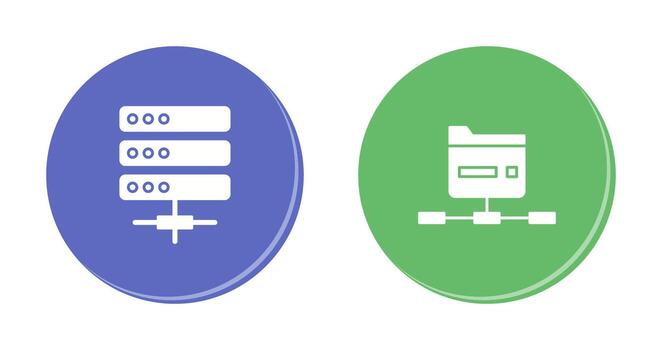 Server and Network Icon vector