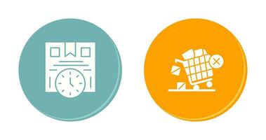 Time is Money and Offer End Icon vector