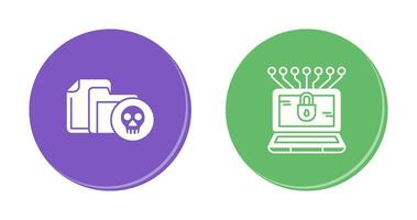 Infected File and Money Hacking Icon vector