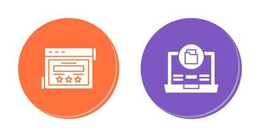 Rating and Data Storage Icon vector