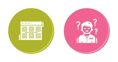 Layout and Confuse Icon vector