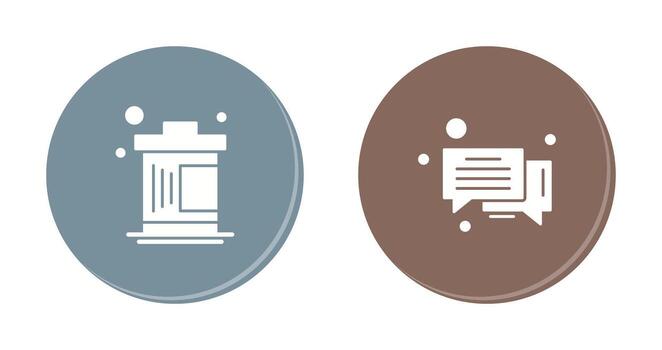 Delete and Message Bubble Icon vector