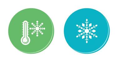 Snow Flake and Cold Icon vector