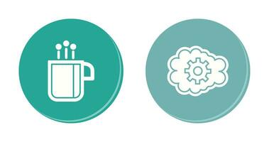 Cup and Mental Control Icon vector