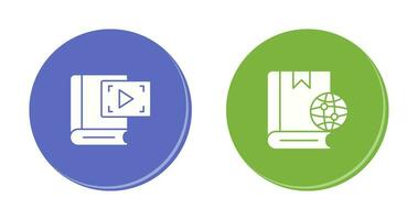 Video Recorder and Globel Icon vector