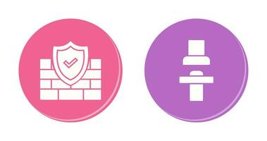 Firewall and Seat  Icon vector