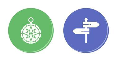 Compass and Direction Icon vector