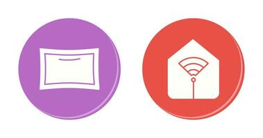 Pillow and Wifi Icon vector