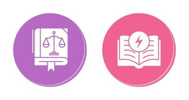 Law and Electricity Icon vector