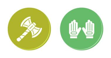 Axe and Glove Icon vector