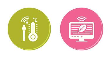 Hydroponic and Technology Icon vector