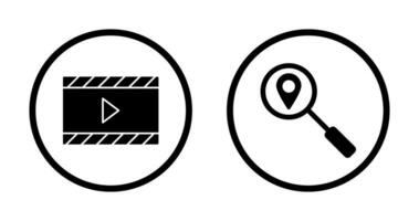 vídeo animación y rastreo servicios icono vector