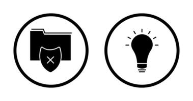 vulnerable folders and innovatives idea Icon vector