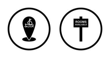 shipping location and room Icon vector